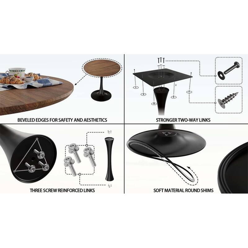 Round Dining Table,Perfect for Small Spaces and Modern Interiors