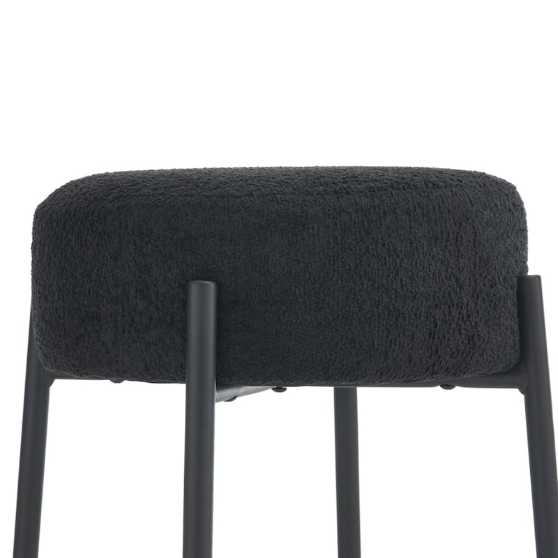 30" Tall, Round High Bar Stools, Set of 2