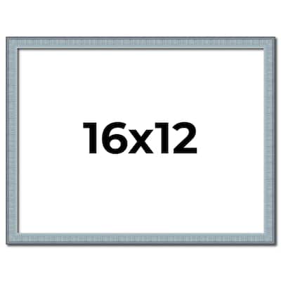16x12 Frame Rustic Sky Blue Solid Wood Picture Frame | 0.75 Inch