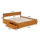 preview thumbnail 23 of 83, Orlando Platform Bed with Footboard and Storage Drawers