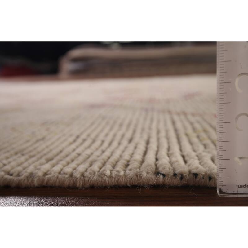 Trellis Moroccan Oriental Area Rug Hand-Knotted Wool Carpet - 5'4"x 8'7"