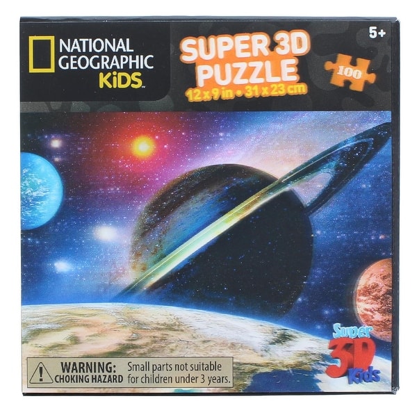 slide 2 of 3, National Geographic Kids Earth and Beyond 100 Piece Super 3D Kids Jigsaw Puzzle