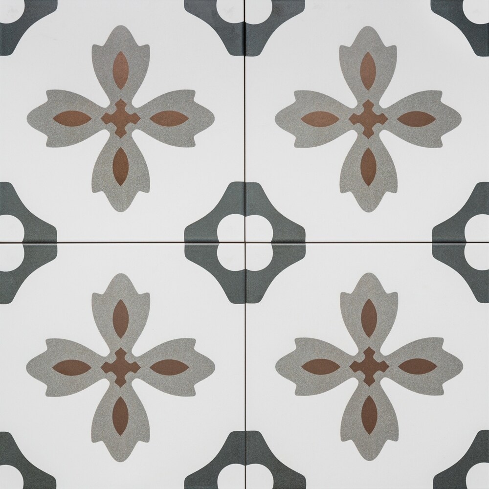flyout slide 4 of 12, The Tile Life Venice 10x10 Porcelain Patterned Wall & Floor Tile