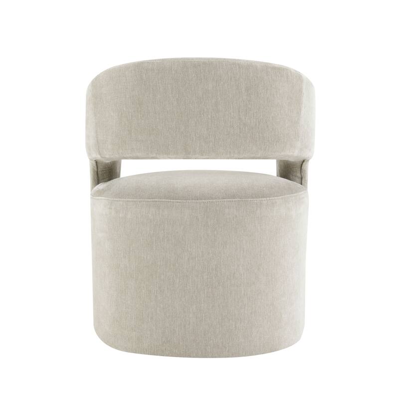 Furniture of America Rivena Modern 26-inch Fabric Accent Chair with Casters