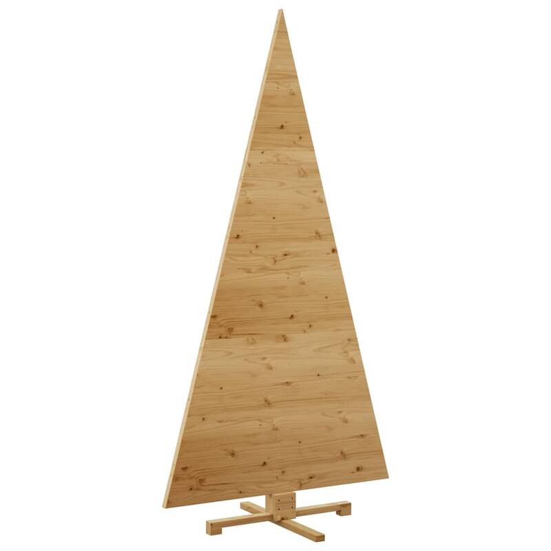 vidaXL Christmas Trees with Stand Natural/Brown Solid pine wood