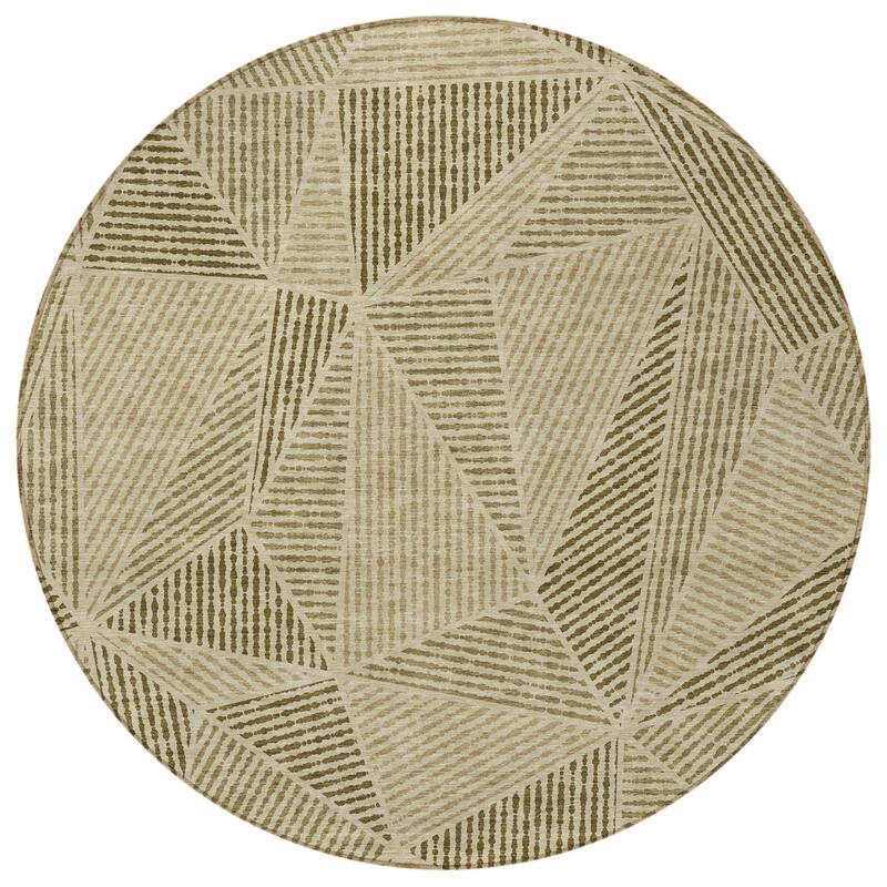 HomeRoots Geometric Transitional Rectangle Outdoor Rug