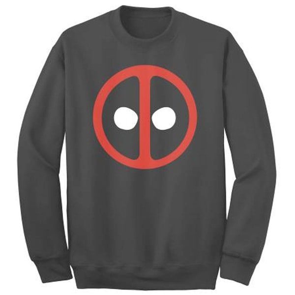 Marvel Deadpool Crewneck Fleece Sweater. Opens flyout.