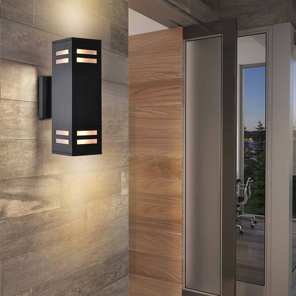 2 Light Modern Industrial Dimmable Outdoor Wall Light Armed Sconce Bed Bath & Beyond 34077639