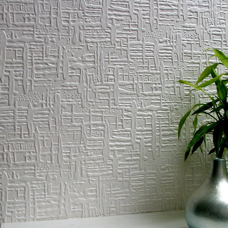Brewster Edward Paintable Supaglypta Wallpaper - 20.5 x 396 x 0.025