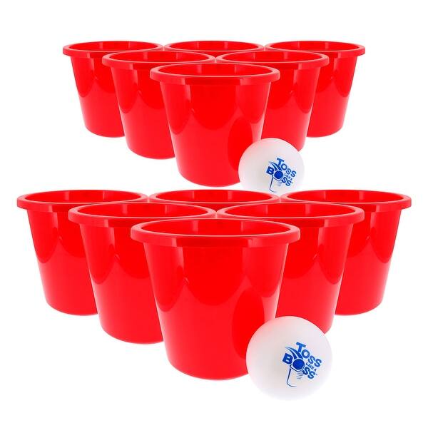 slide 2 of 8, Banzai Toss Like A Boss Outdoor Giant Pong Lawn Game with Drawstring Carry Bag - 1.4