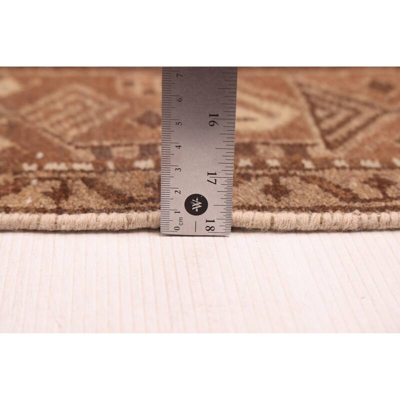 ECARPETGALLERY Hand-knotted Antalya Vintage Brown Wool Rug - 4'3 x 7'3