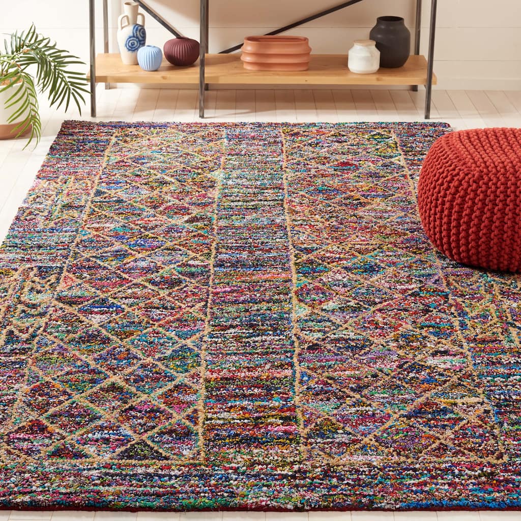 SAFAVIEH Handmade Nantucket Ebeline Contemporary Cotton Rug