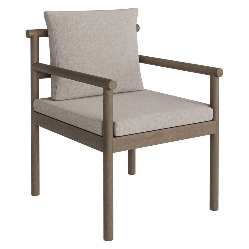 Eleni Outdoor Patio Teak Wood Rope Dining Chair
