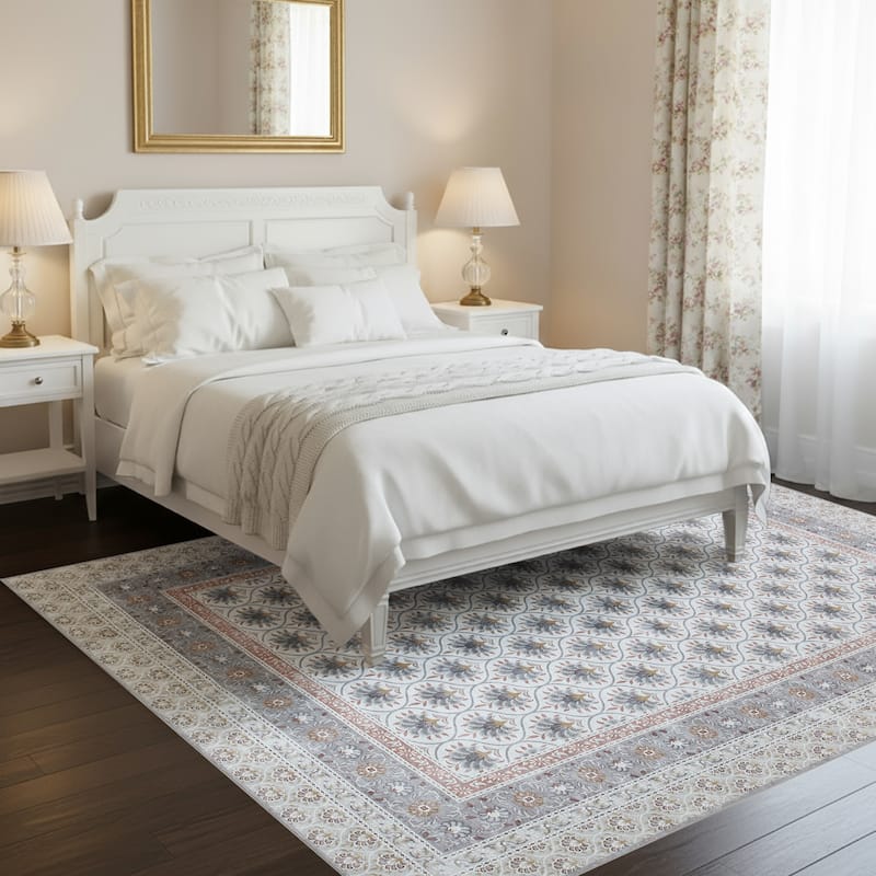 Laura Ashley Imagine Printed Chenille Washable Non-Slip Rugs