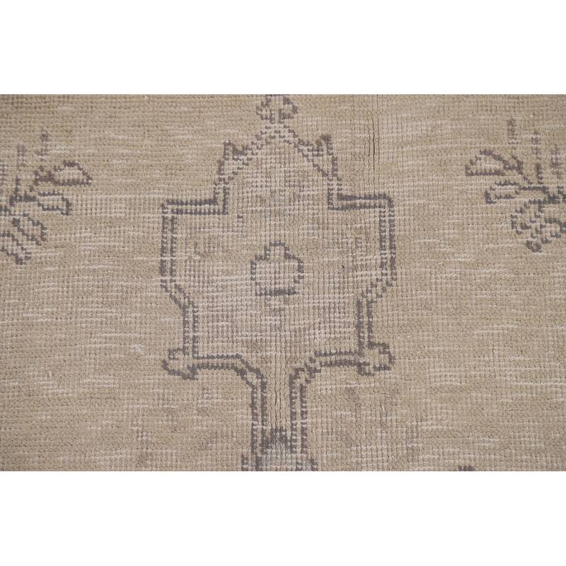 Antique Distressed Tabriz Persian Area Rug Hand-knotted Wool Carpet - 6'7" x 9'8"