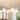 Rennnsan 4-Light 31 in. Modern Gold Chandelier with White Linen Tapered Shades for Dining Room Living Room
