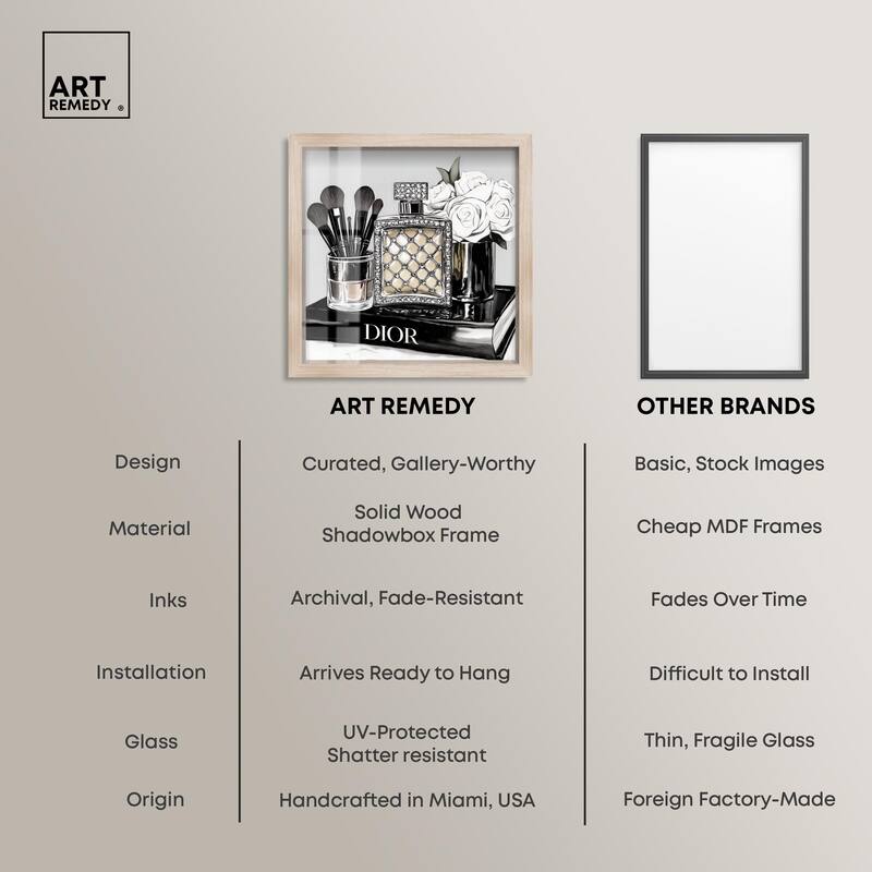 Classy Ink Glam Setup Shadowbox by Art Remedy