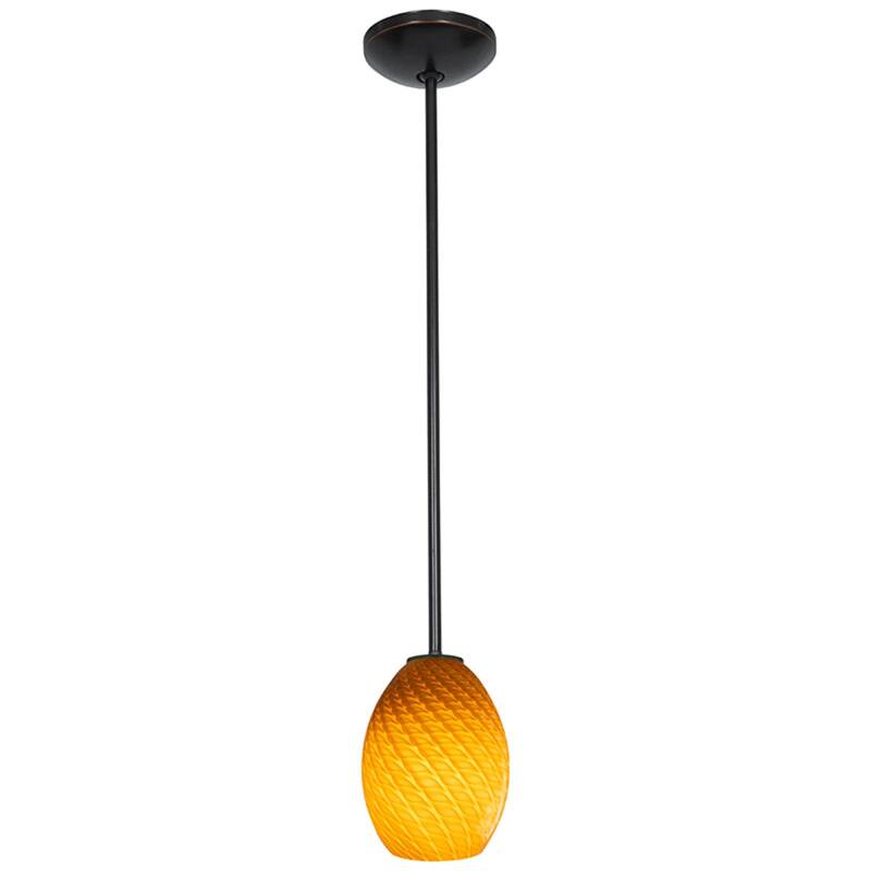 Access Lighting Brandy FireBird 6" Wide Mini Pendant - Rod Hung