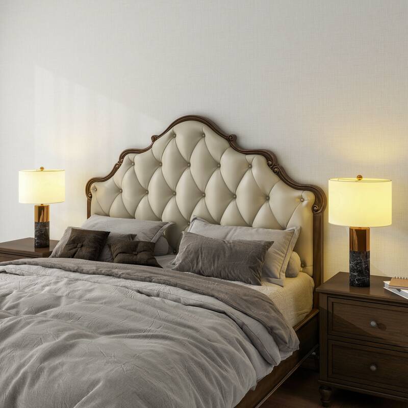 2Pack Desk Lamp Light Luxury Marble Table Lamp