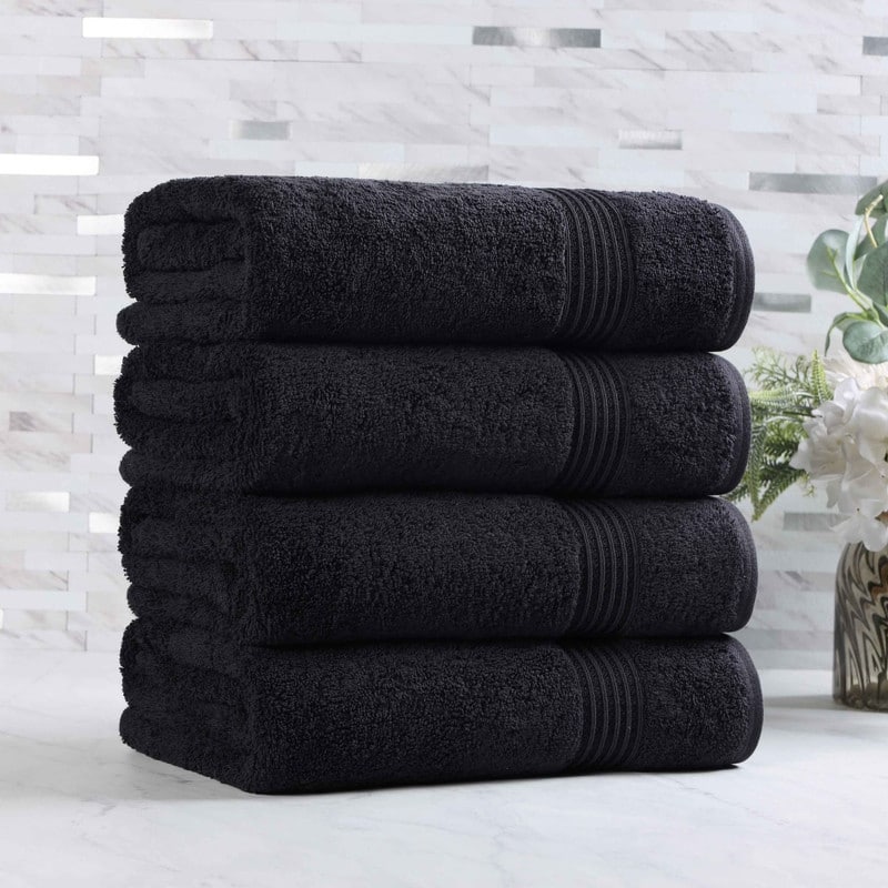 Superior Heritage Egyptian Cotton Absorbent Bath Towel Set of 4