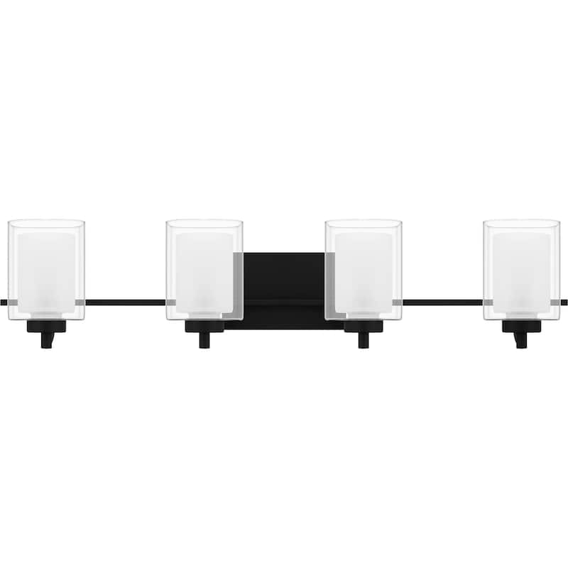 Kolt 4-Light Matte Black Vanity Light