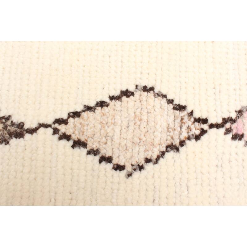 ECARPETGALLERY Hand-knotted Tangier Cream Wool Rug - 5'2 x 7'10