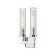 preview thumbnail 1 of 3, Beau 2 Light Wall Sconce - Polished Nickel