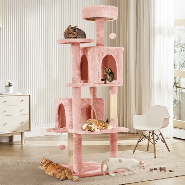 Multi Level Cat Tree for Indoor Cat Tower with Scratching Posts