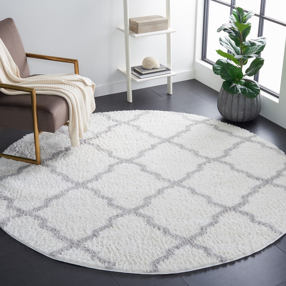 SAFAVIEH Berber Shag Rutilia Trellis 1.25-inch Thick Rug