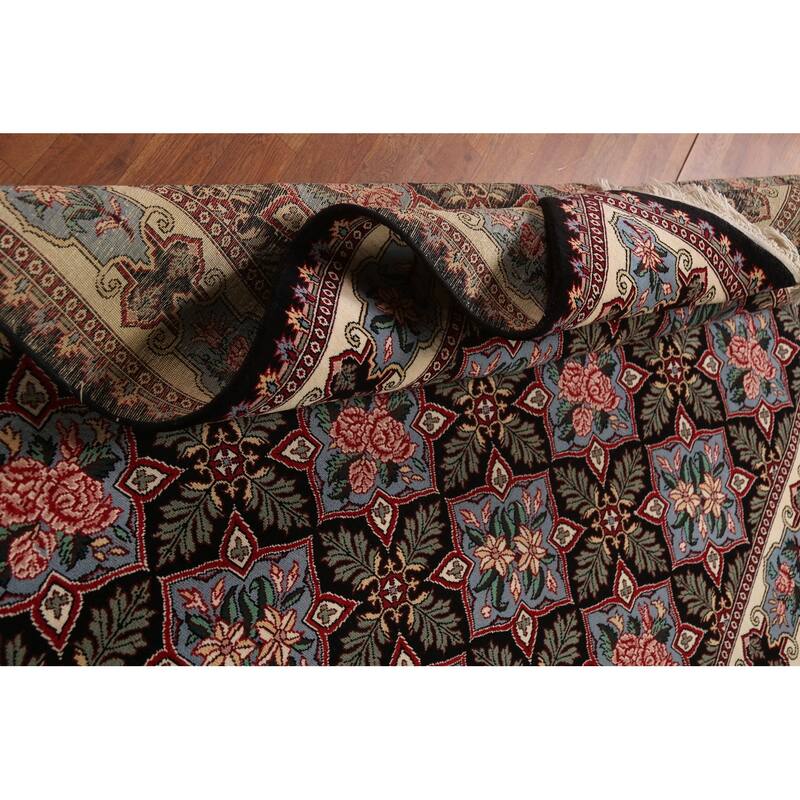 All-Over Floral Art & Craft Chinese Area Rug Handmade Wool Carpet - 6'0"x 9'7"