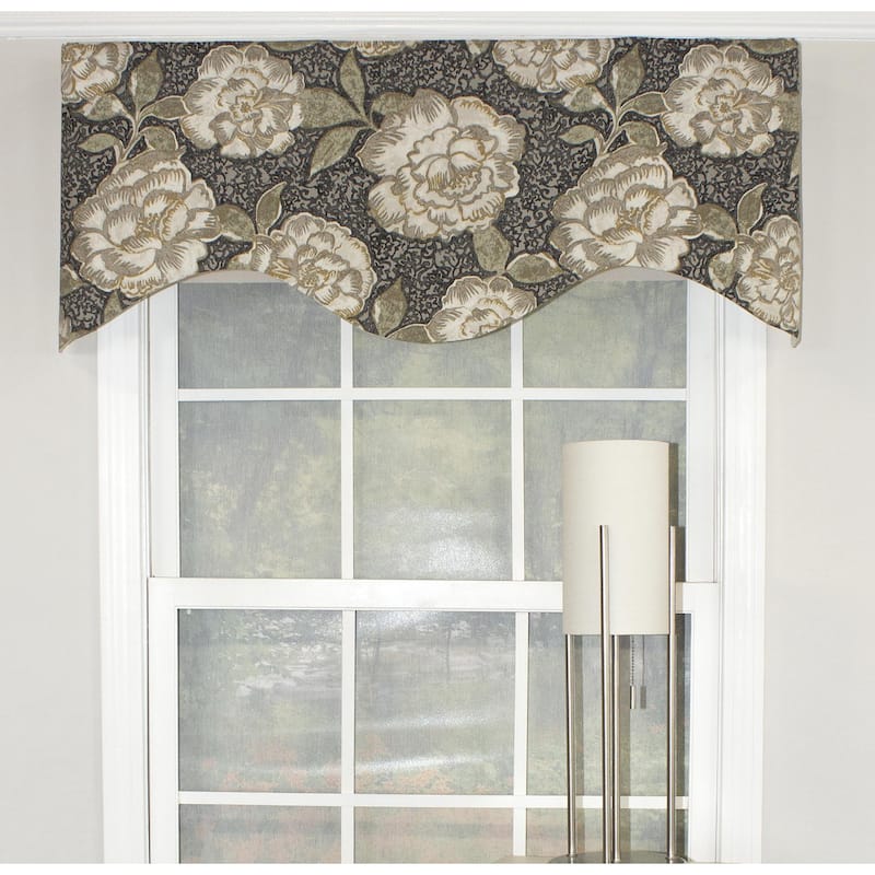 RLF Home Peony Garden Cornice 50" Window Valance