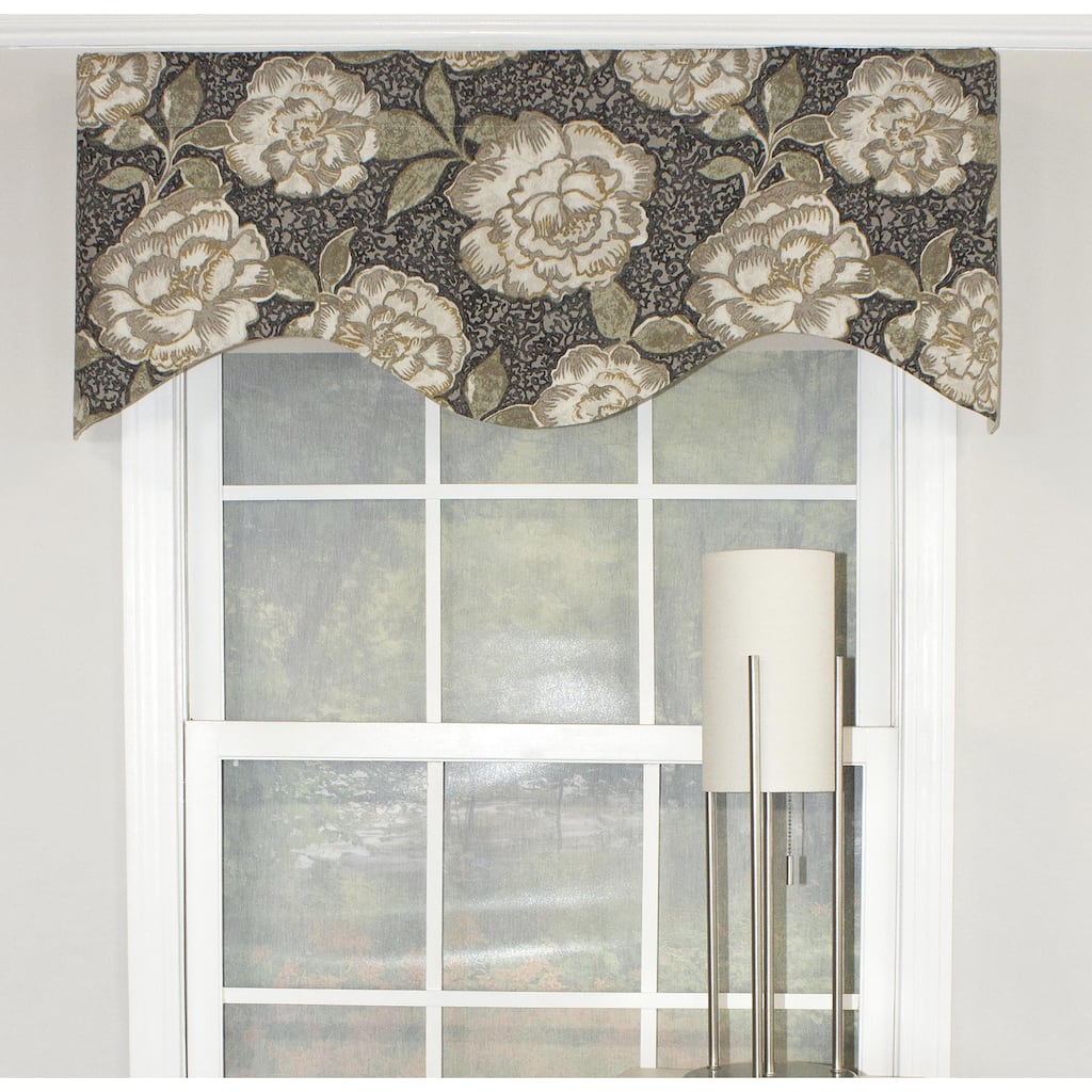 RLF Home Peony Garden Cornice 50" Window Valance