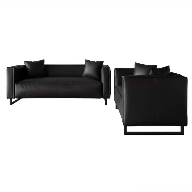 CraftPorch Mid Century Modern 2- Pieces Upholstered Living Room Set