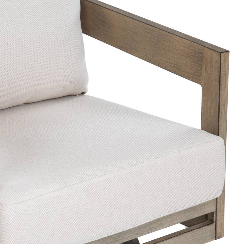 Patio Aluminum Sofa Set With Olefin Cushions