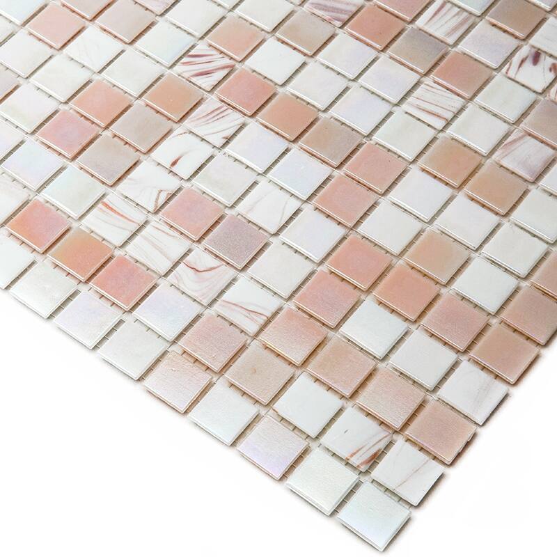 Apollo tile 12" x 12" Mingles Glossy Tuscan Beige Glass Tile (20 sq ft/case) - 20 Pack