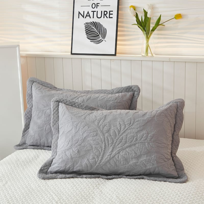 MarCielo 3 Piece Cotton Oversized Bedspread Quilt Set Tmonica