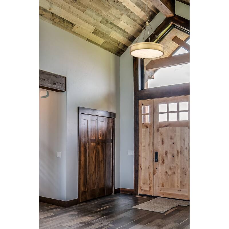 Anders by Z-Lite 3 Light Pendant in Rubbed Brass