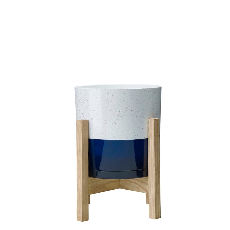 Southern Patio Henrietta Indoor Planter With Wood Stand