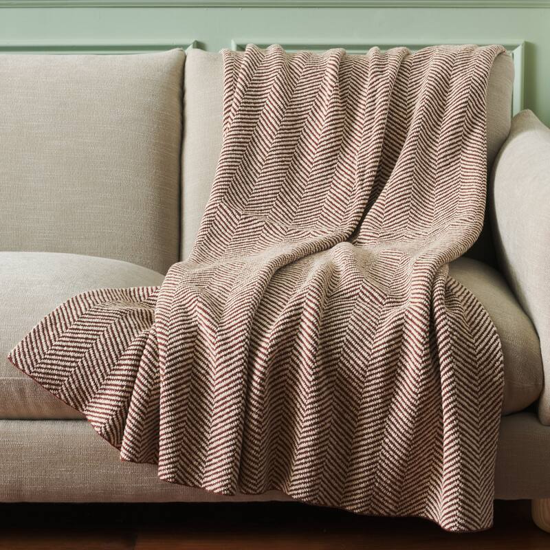 SAFAVIEH Home Remea 50W x 60L-inch Beige/Natural Cotton Throw Blanket