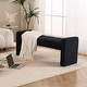 preview thumbnail 21 of 60, Boucle Bedroom Bench with Channel Tufted Modern Entryway Bench Window Bench End of Bed Bench