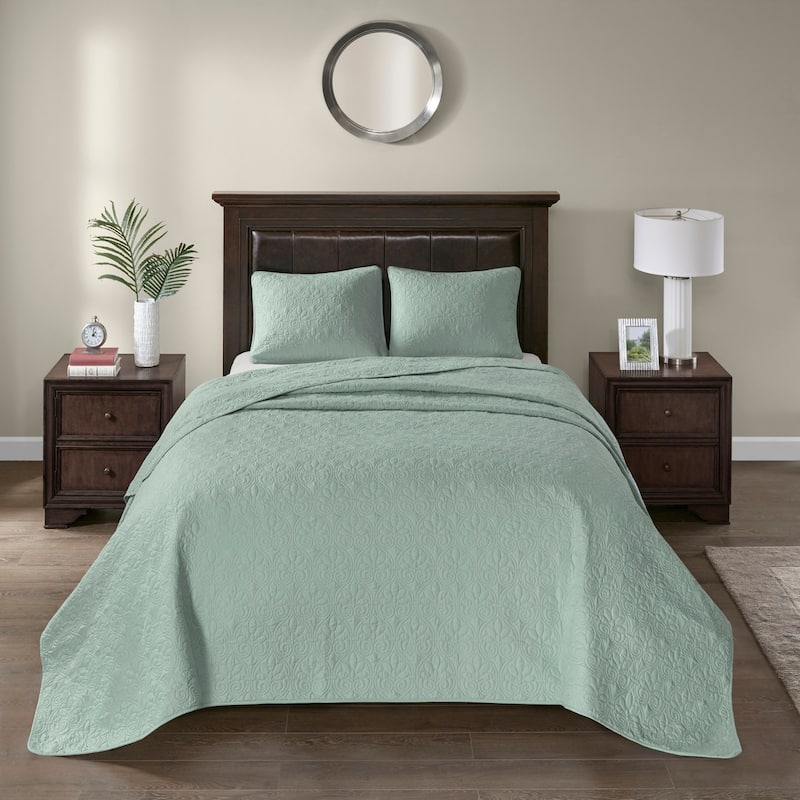 Reversible Bedspread Set Seafoam Twin