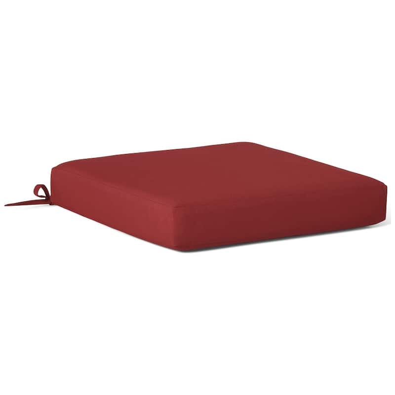 Fading Free All Weather Outdoor Patio Seat Cushions (Set of 2) - Without Welt