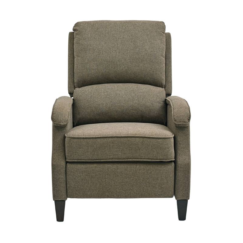 Push-Back Upholstered Recliner with Thickened Seat Cushion Backrest