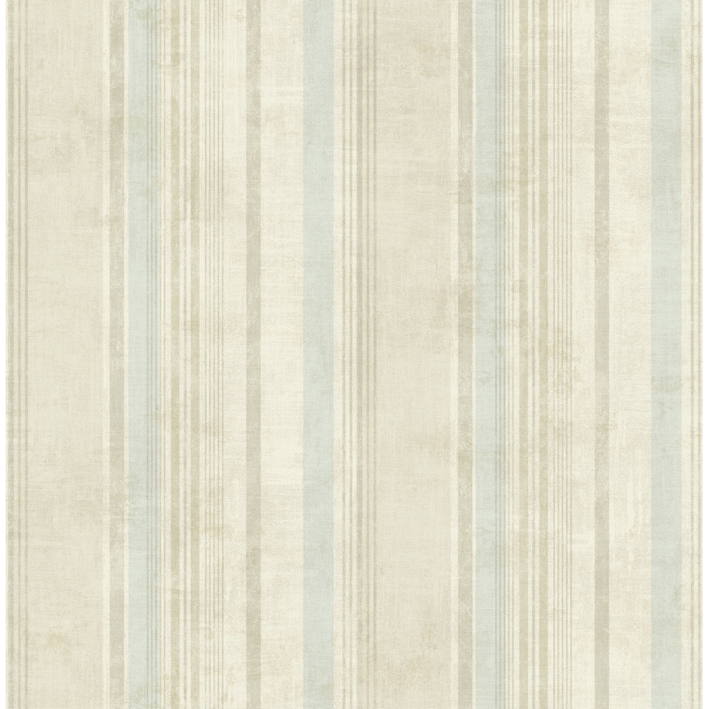 Seabrook Designs Scovia Distressed Stripe Unpasted Wallpaper