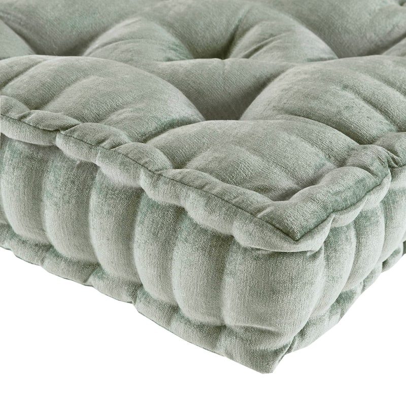 Intelligent Designs Azza Poly Chenille Square Floor Pillow Cushion