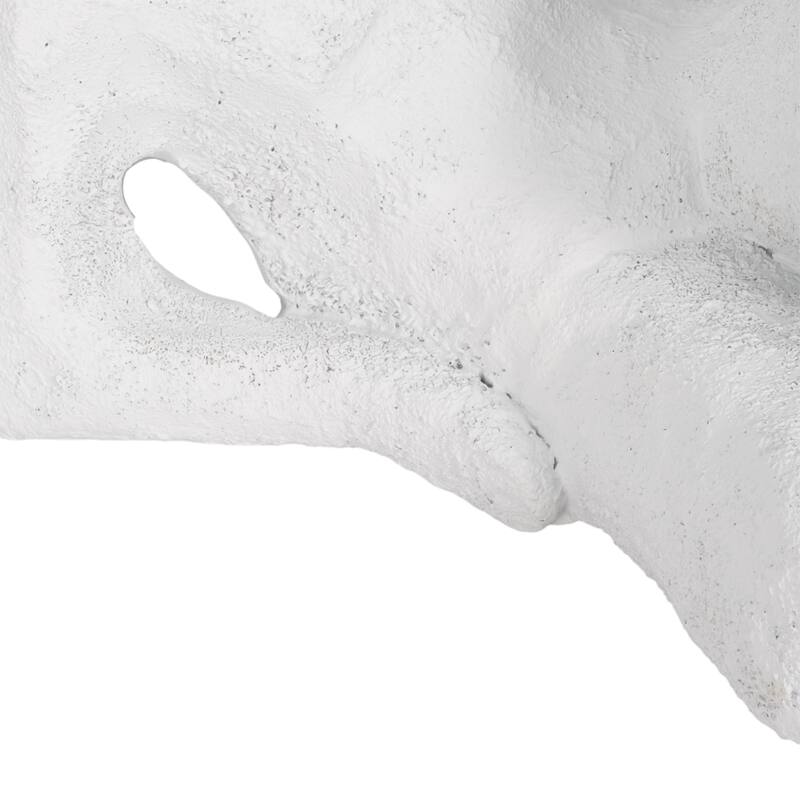 Sagebrook Home 11-Inch White Rough Texture Polyresin Figurine - 11" x 5" x 5"