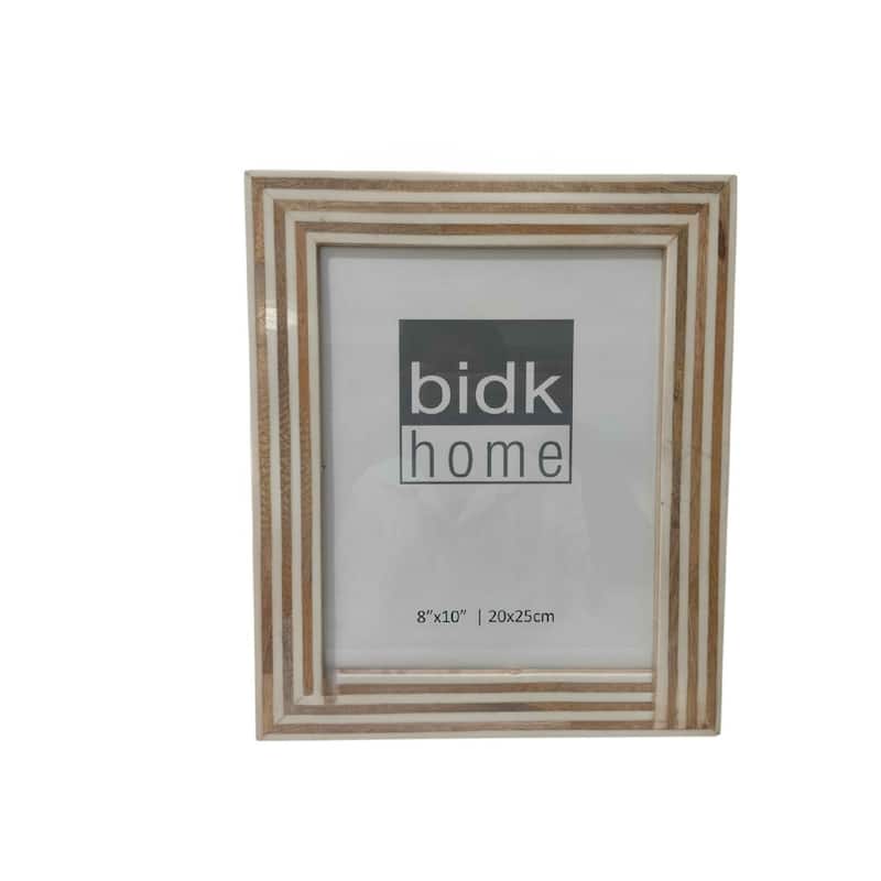 Tiles Rectangular Picture Frame - for 8" x 10" Photo - Brown and White