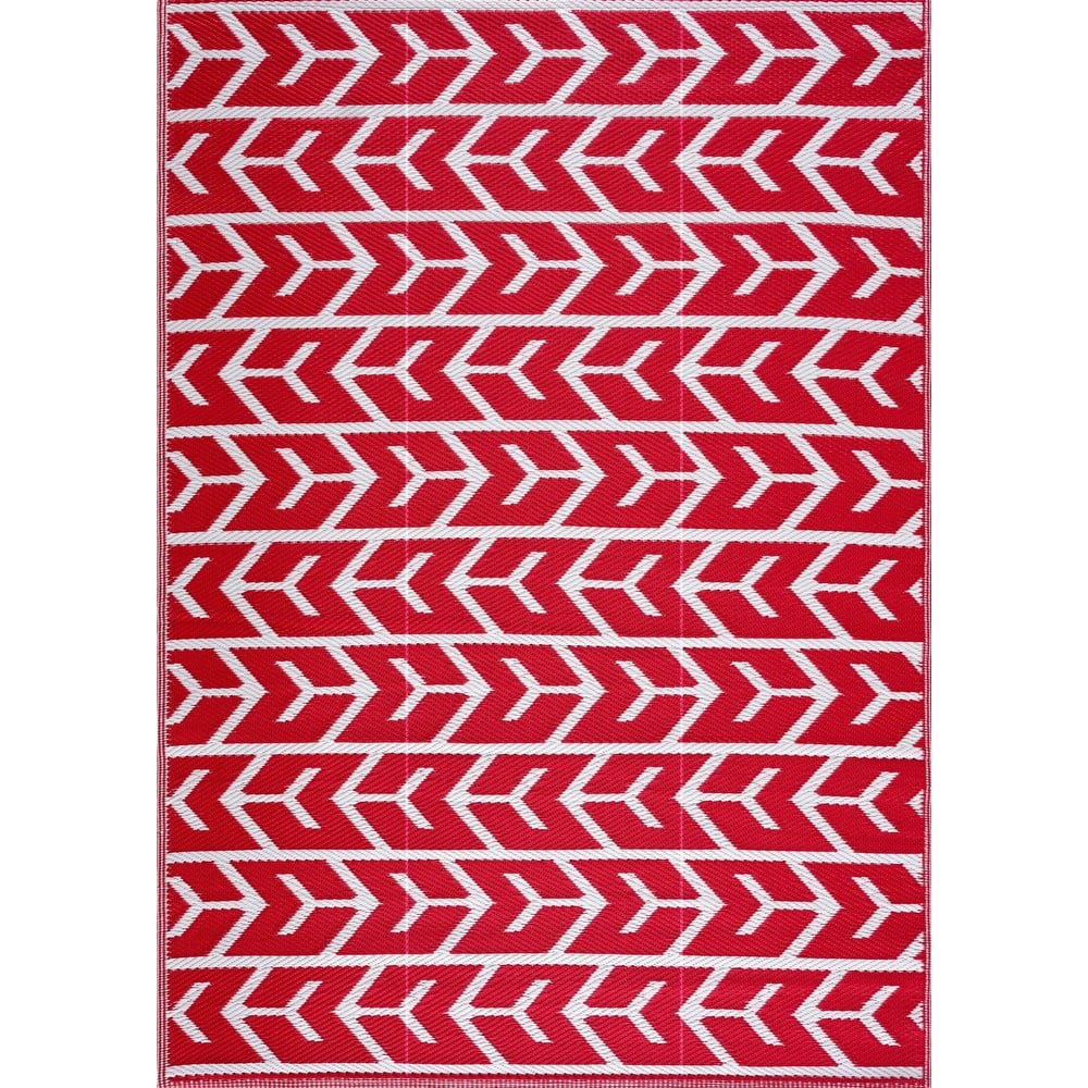 Playa Rug Outdoor Recycled Reversible Plastic Folded Mat/Rug Amsterdam Collection Lightweight & Weather, Water and UV Resistant