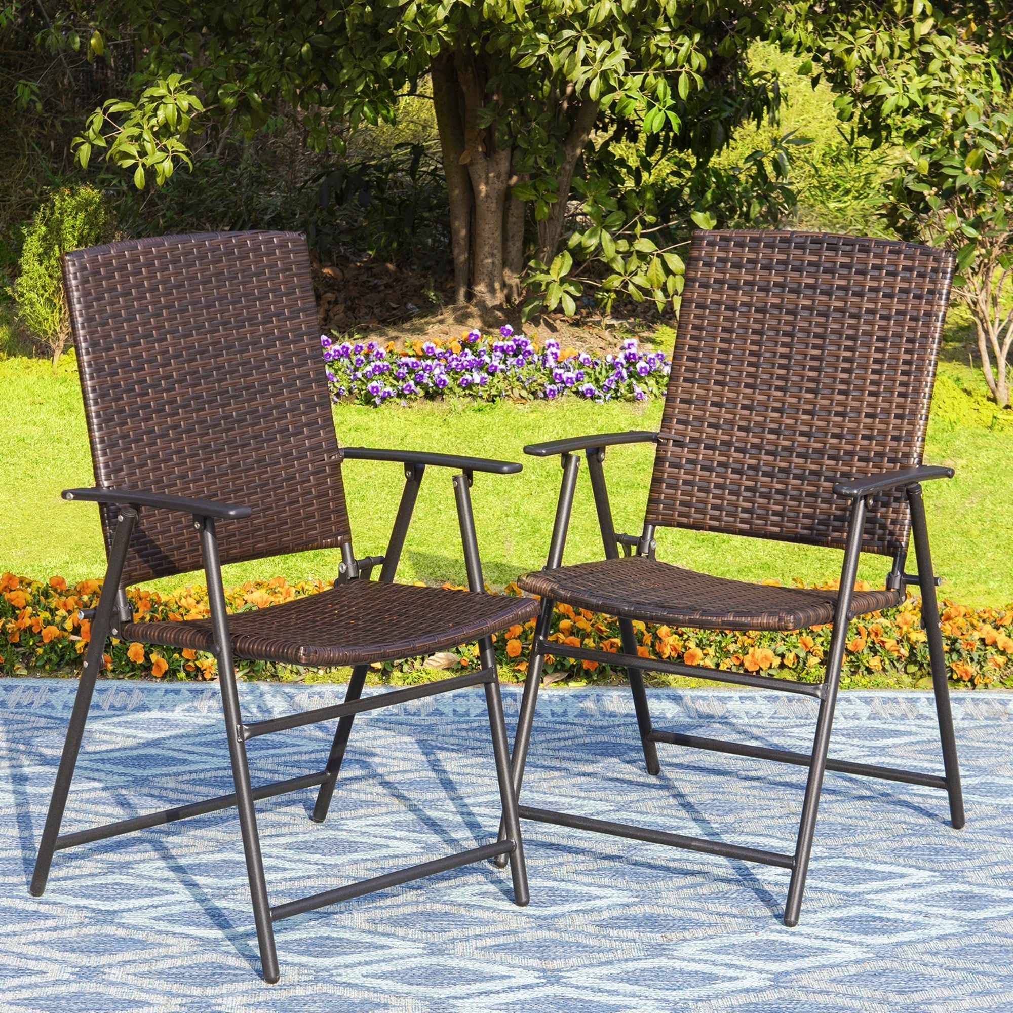 Wicker folding chairs cheap