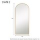 preview thumbnail 21 of 20, Arched Metal Full-length Standing Floor Mirror